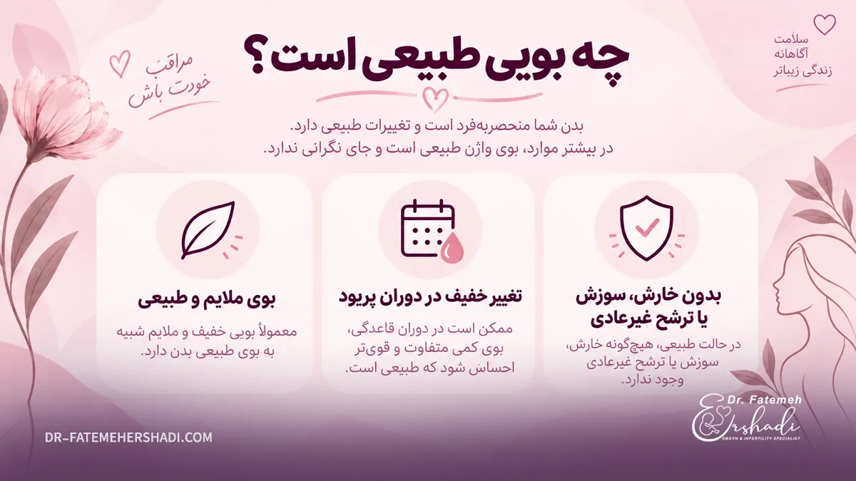 بوی طبیعی واژن چگونه است